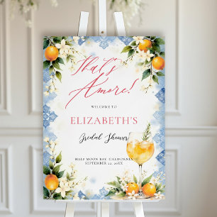 Thats Amore Italian Themed Brunch Bridal Welcome Foam Board