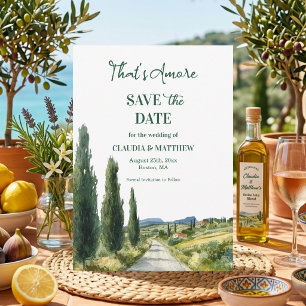 That's Amore Italian View Elegant Save The Date