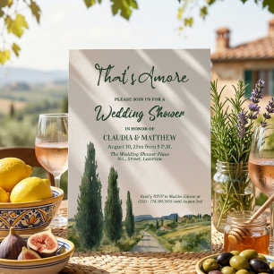 That's Amore Italian View Wedding Shower Invitation