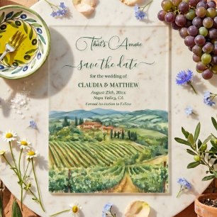 That's Amore Italian Vineyard Save the Date