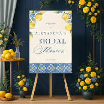 That's Amore Lemon Bridal Shower Welcome Sign