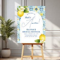 That's Amore Lemon Bridal Shower Welcome Sign
