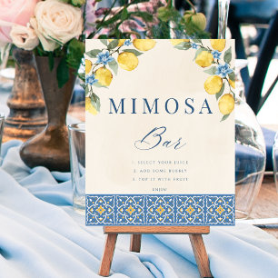 That's Amore Lemon Shower Mimosa Bar Poster