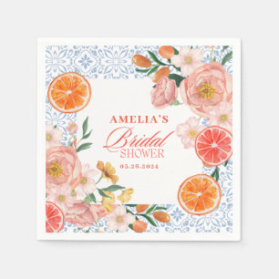Thats amore mediterranean citrus Bridal shower  Napkins