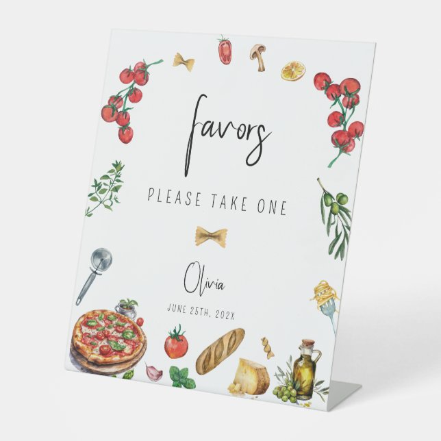 That's amore party Favors Sign personalized (Front)