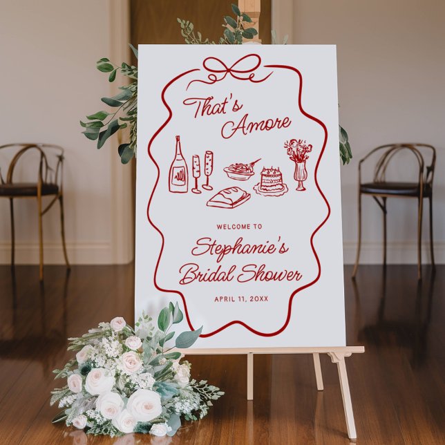 That's Amore Red Doodle Frame XLarge Welcome Foam Board (Creator Uploaded)