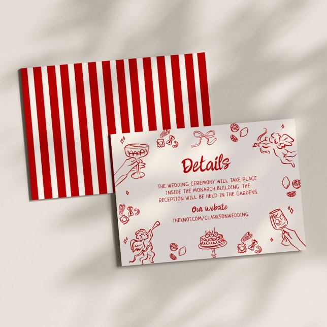 That's Amore! Red Italian Details Enclosure Card (Creator Uploaded)