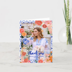 That's Amore Spritz Mediterranean Bridal Shower Letterpress Thank You Card