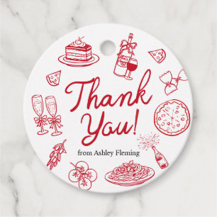 That's Amore Thank You  Favor Tags