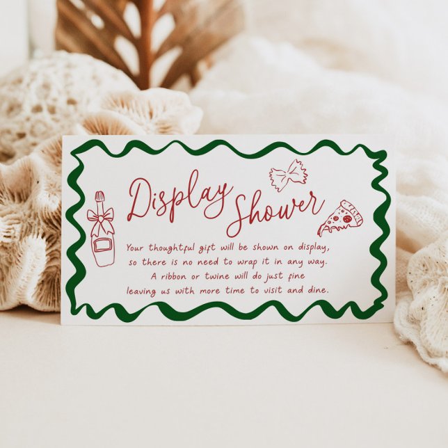 That's Amore Unwrapped Gift Italian Bridal Shower Enclosure Card (Thats amore display shower card for an italian bridal shower)