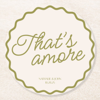 That's Amore Wedding Coaster
