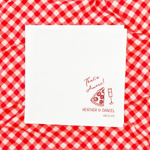 That's Amore Wedding Italy Pizza Party Pizza Bar Napkins
