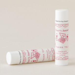 That's Amore Whimsical Hand Drawn Bridal Shower Lip Balm