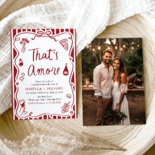 That's Amore Whimsical Italian Engagement Party Invitation