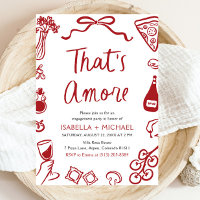 That's Amore Whimsical Italian Engagement Party