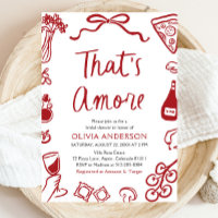 That's Amore Whimsical Italian Pizza Bridal Shower