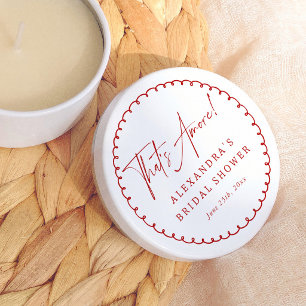 That's Amore! Whimsical Red Bridal Shower Mini Candle Favors