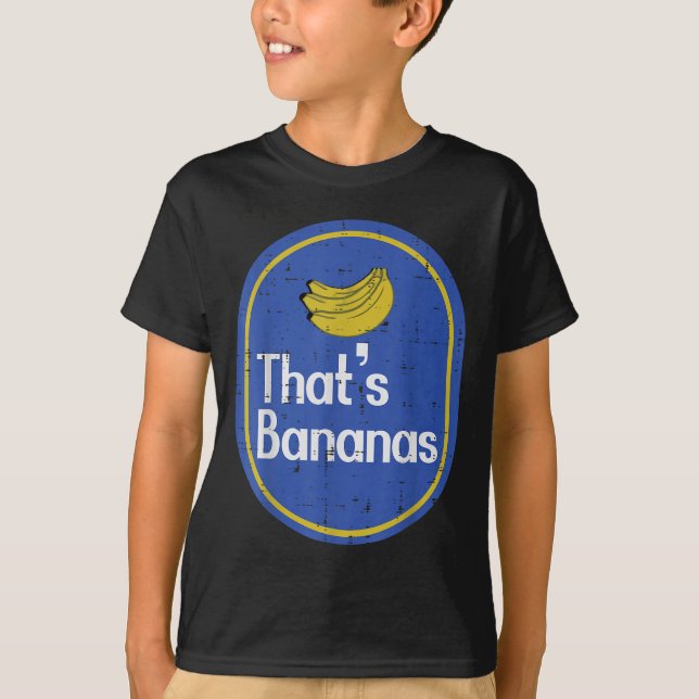 Thats Bananas Sticker Fruit Costume Halloween Men  T-Shirt (Front)