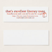 That's Excellent Literary Taste (Front & Back)