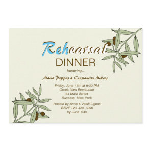 That's Greek Rehearsal Dinner Party Invitation