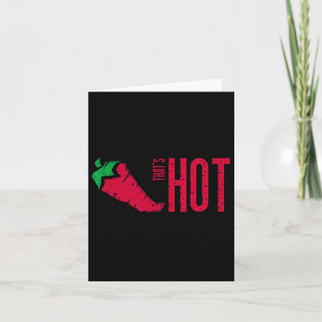 That's Hot Red Chili Pepper  Card (Front)