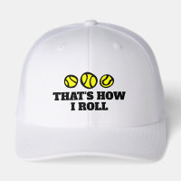 That's how i roll funny white tennis cap