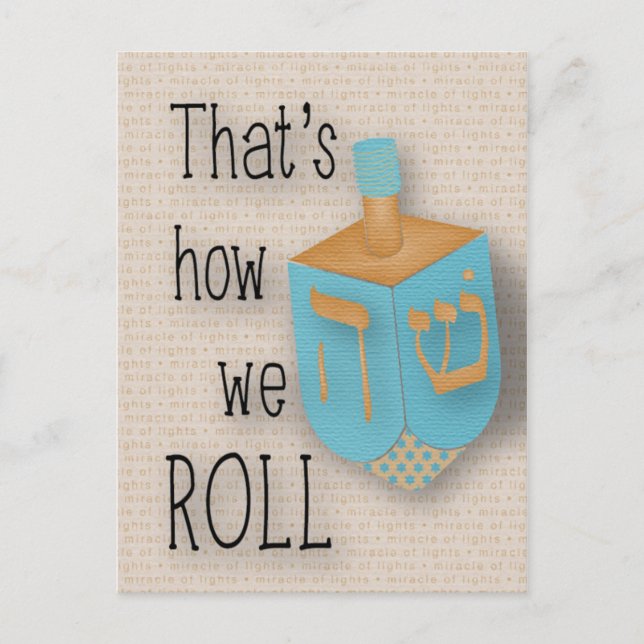 That's How We Roll Postcard (Front)