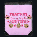 That's it! I'm going to Auntie's! Drawstring Bag<br><div class="desc">That's it! I'm going to Auntie's! Adorable Drawstring Backpack</div>