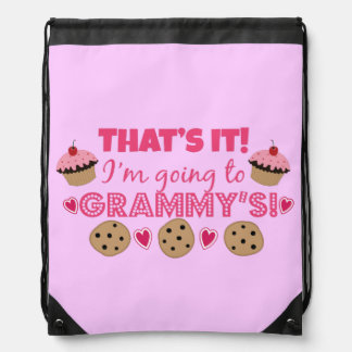 That's it! I'm going to Grammy's! Drawstring Bag