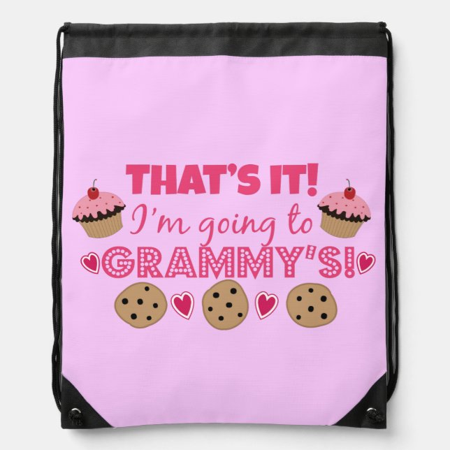 That's it! I'm going to Grammy's! Drawstring Bag (Front)
