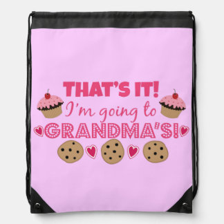 That's it! I'm going to Grandma's! Drawstring Bag