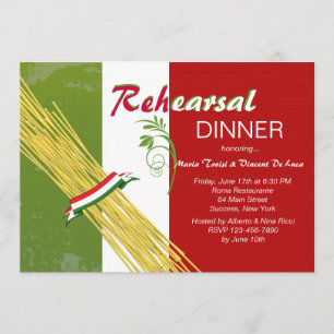 That's Italian Rehearsal Dinner Party Invitation