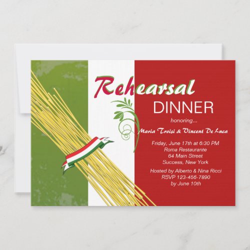 That's Italian Rehearsal Dinner Party Invitation