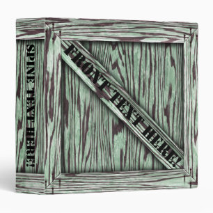 That's just Crate! - Green Wood - 3 Ring Binder