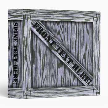 That's Just Crate! - Lavender Wood - Binder by BonniePhantasm at Zazzle