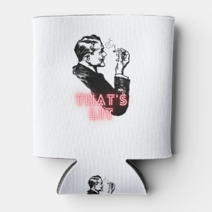 That's lit - Vintage Smoker - Funny Can Cooler