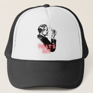 That's lit - Vintage Smoker - Funny Trucker Hat