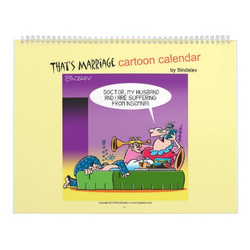 Thats Marriage cartoon calendar