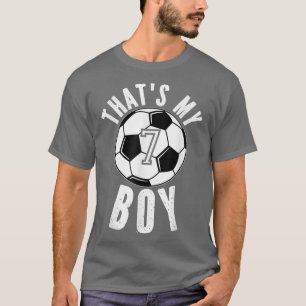 Thats My Boy Jersey Number 7 Vintage Soccer Mom Da T-Shirt