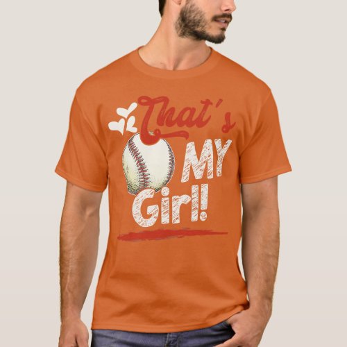 Thats My Girl Baseball T Ball Family Matching T_Shirt