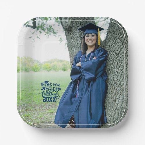 Thats My Girl Class of Year Photo Graduation Paper Plates