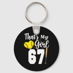 That's My Girl Number #67 Softll Number 67 Keychain