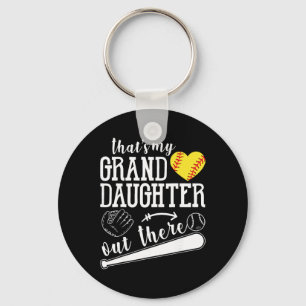 That's My Granddaughter Out There Softll Heart Sup Keychain