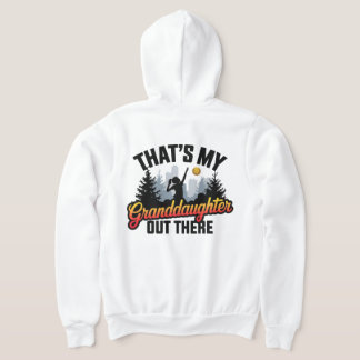 That's My Granddaughter Out There Volleyball Hoodie