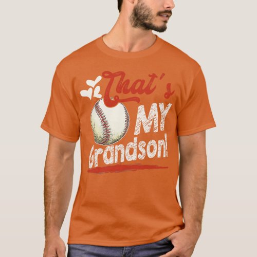 Thats My Grandson Baseball Family Matching T_Shirt