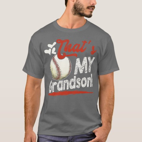 Thats My Grandson Baseball T Ball Family Matching T_Shirt