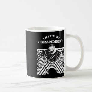 That's My Grandson Ice Hockey Goalie Fan Grandpa G Coffee Mug