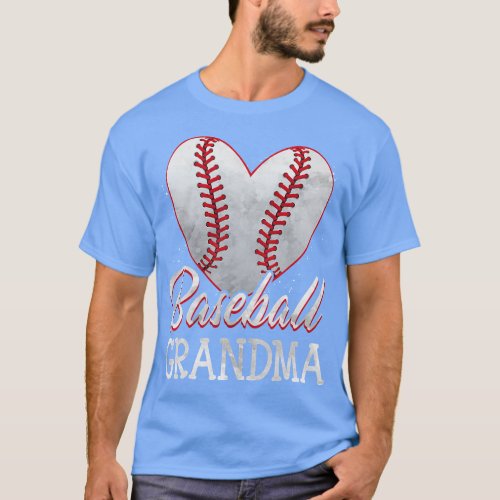 Thats My Grandson Out Baseball Hearts Grandmother  T_Shirt