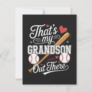 That's My Grandson Out There Baseball Card