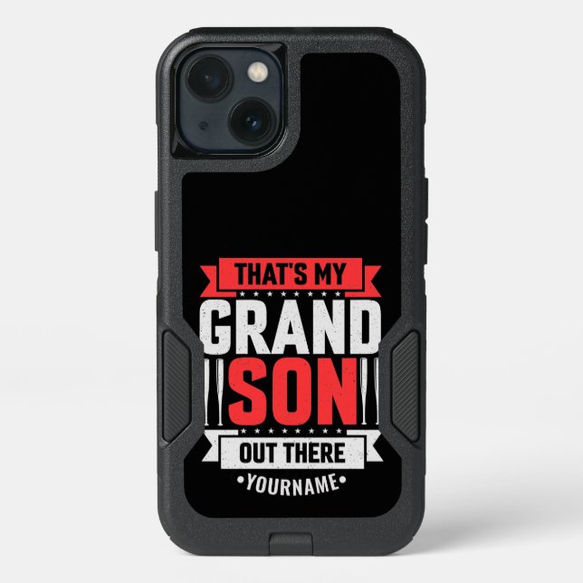 That's My Grandson Out There Baseball Otterbox iPhone Case (Back)